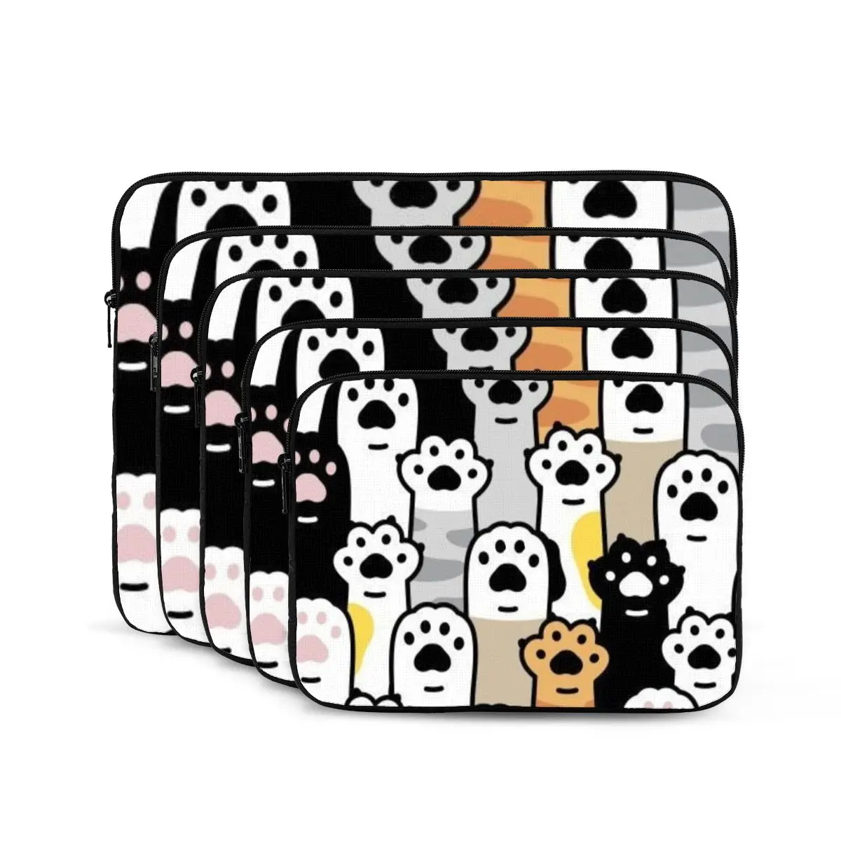 Gato pata amante notebook bolsa para portátil bolsa 10 12 13 15 17 Polegada notebook manga capa saco tablet à prova de choque caso saco