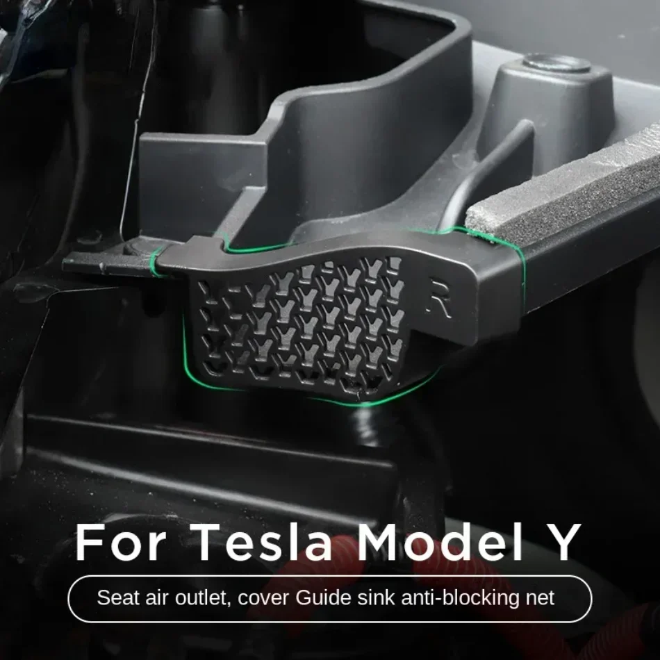 Black 2pcs Front Trunk Drain Filter for Tesla Model Y 2017-2024 Front Trunk Drain Filter Anti-clogging Waterway Auto Accessories