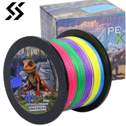 Sougayilang X4+2 Strand Braided Fishing Line 500M Multifilament Japanese Carp Fishing Wire Fishing Accessorie PE Line Tool Pesca