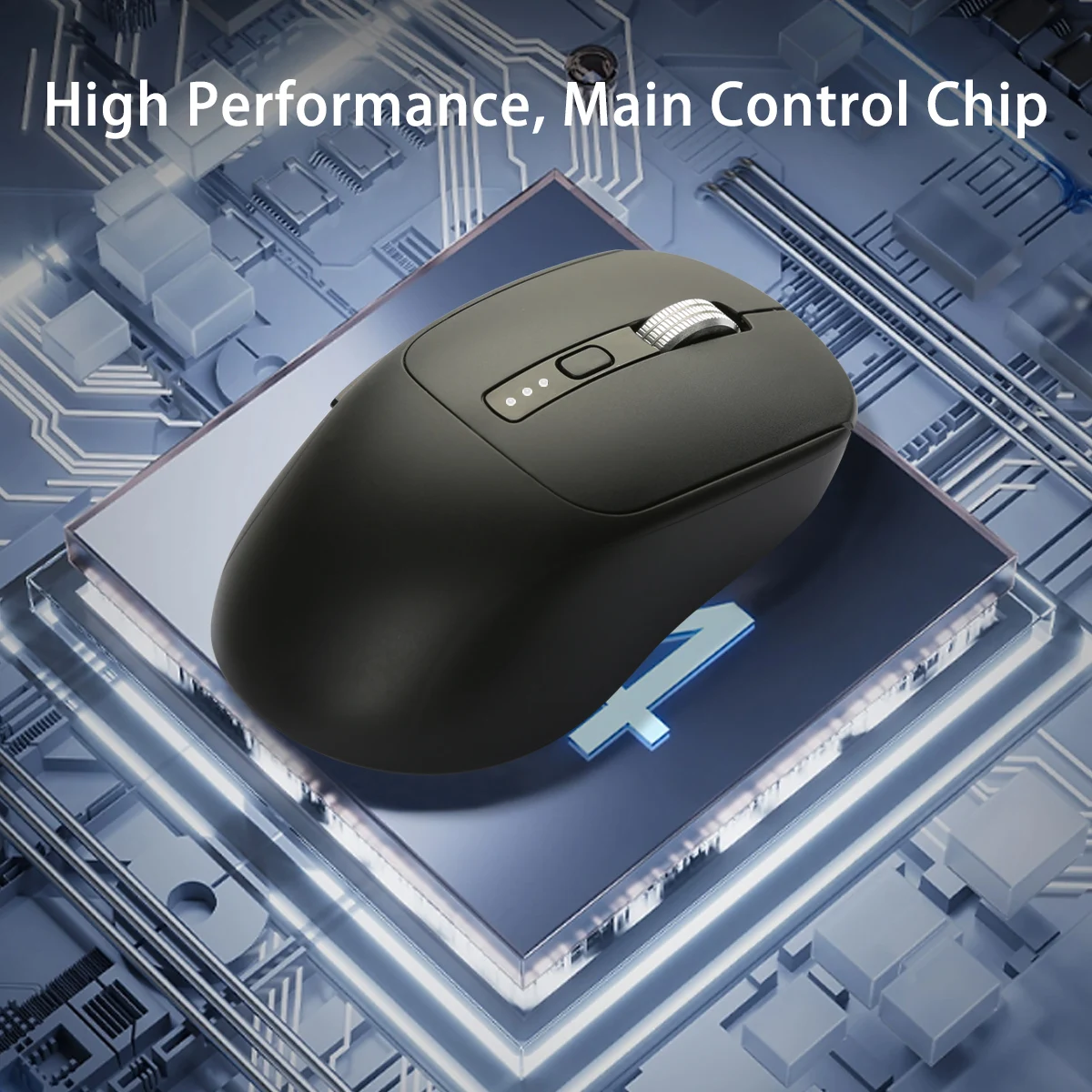 USB 2.4Ghz Bluetooth対応のワイヤレスマウス、iPad、MacBook、タブレット、ラップトップ、コンピュータ、PC用の人間工学に基づいたワイヤレスオフィスマウス