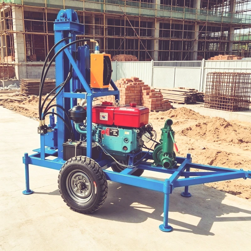 Mini Water Well Drilling Rig Portable Hydraulic Borehole Drilling Machine Small Water Drilling Rig for Civil Well Rig