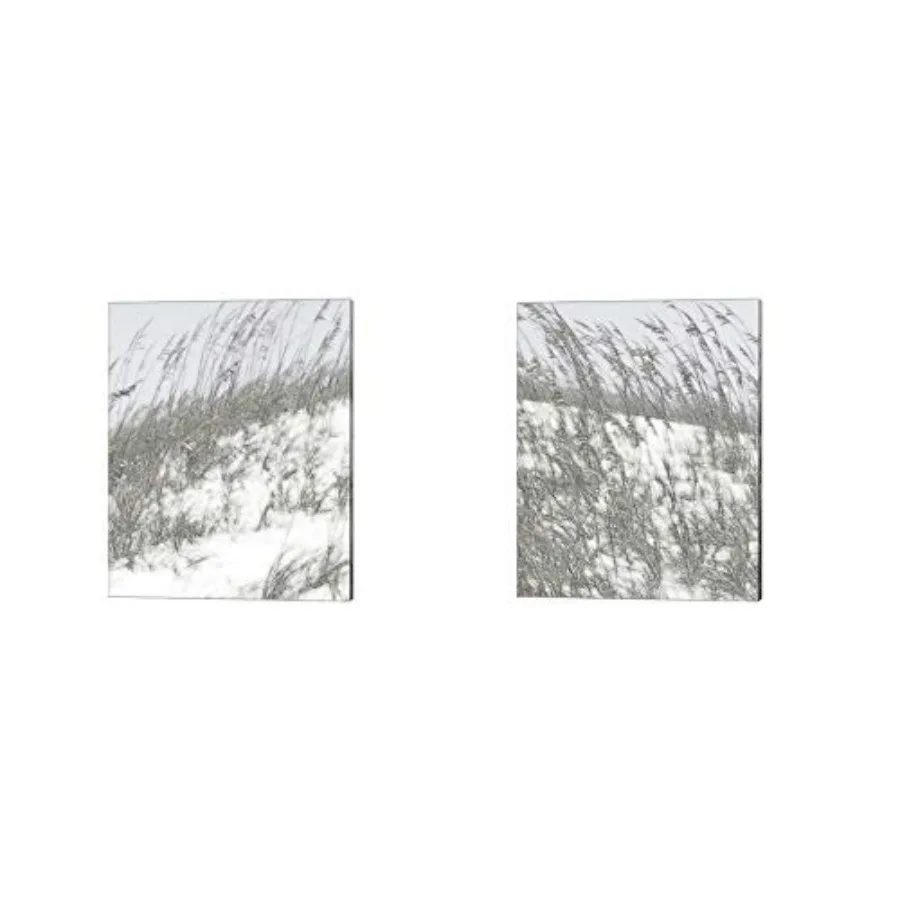 

Набор из 2 картин на холсте «Пышные дюны» от Шэрон Чандлер, 8 x 10 дюймов каждый, пляжная тематика, океанский синий и песочно-бежевый, яркие морские оттенки