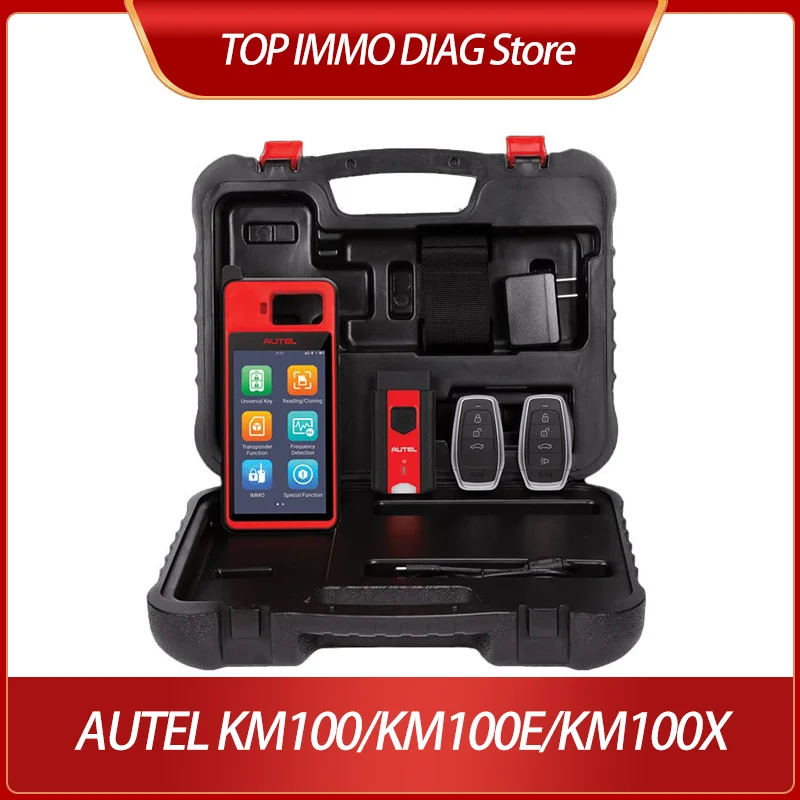 Autel MaxiIM KM100 KM100E Global/Latin American Key Fob Programming Tool key Programmer 60s Key Generation OBD IMMO Key Learning