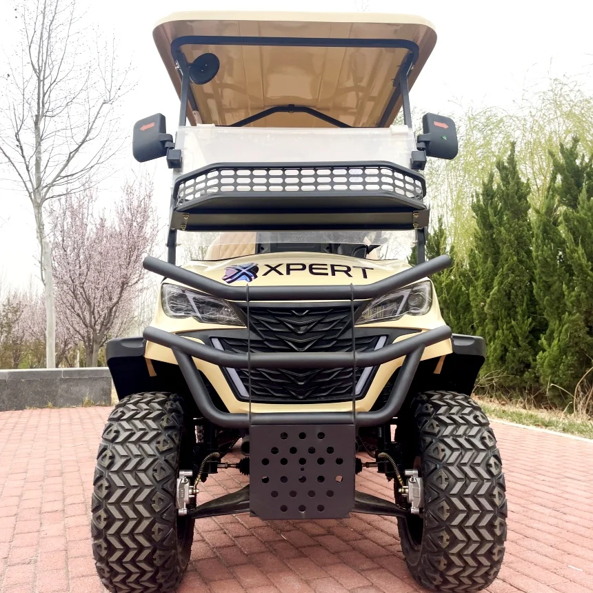 

2025 New Energy Golf Cart 60V 72V Lithium Battery 4 Seater Electric Golf Cart Tinted Windshield Electric Wiper Upholstered Seat
