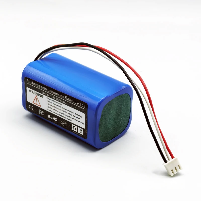 

7,4 В 6800 мАч Высокое качество 18650 2S2P аккумуляторы для Bluetooth-динамика, солнечного освещения, монитора + защитная плата XH2.54-3P Plug