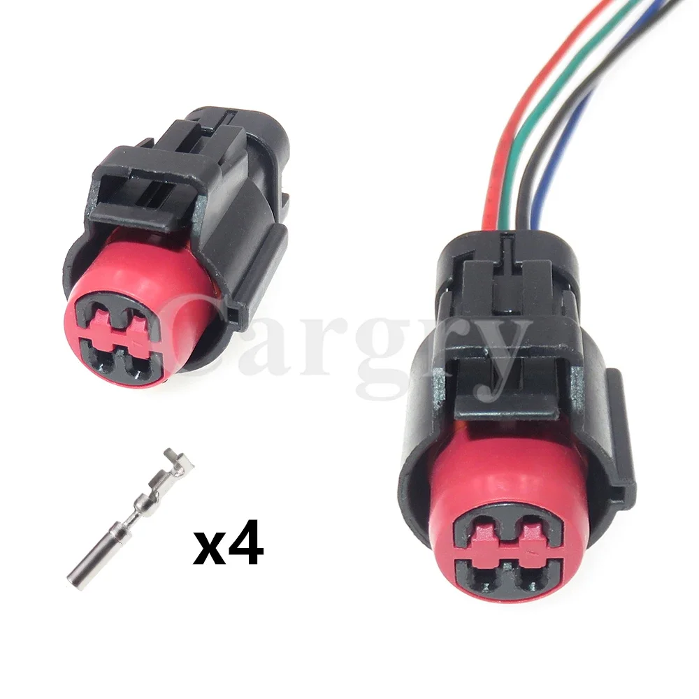1 Set 4P AC Assembly Auto Modification Plug Accessories Car Air Conditioning Pressure Switch Wire Socket for Mondeo