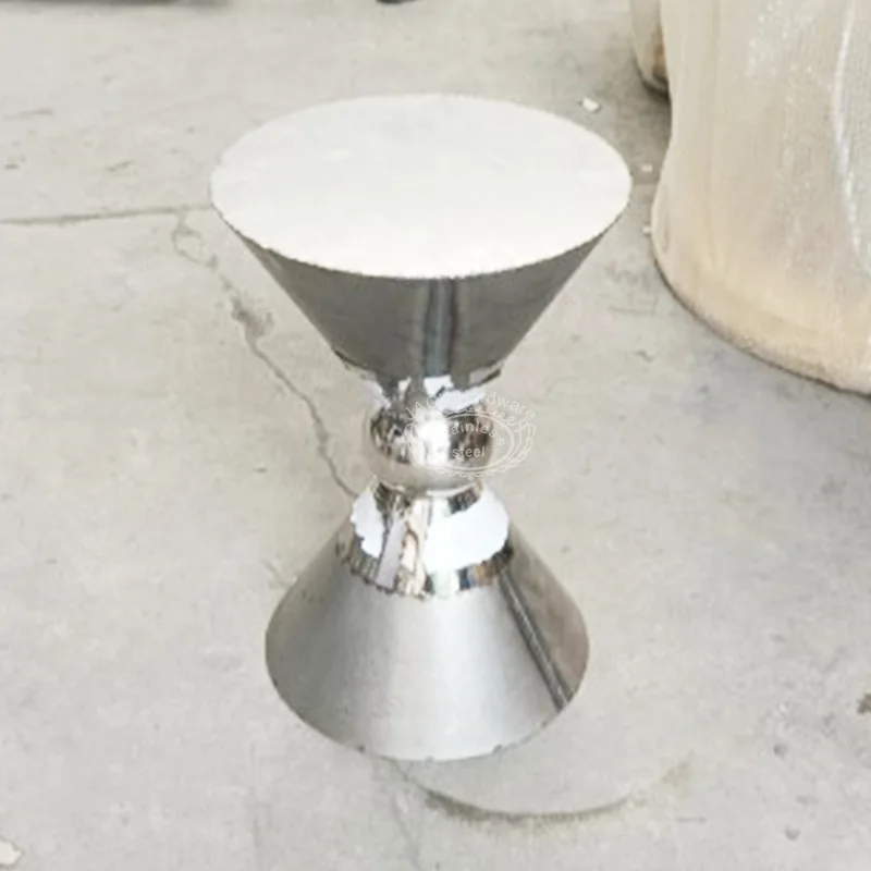 Arrangement props wedding flower stand flower table bracket simple stainless steel black and white bar table banquet bar table