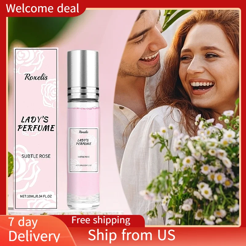 

Roxelis Rose Fragrance Fresh Powder Perfume, Natural Fragrance Niche Charming Charm Perfume Pheromone Fragrance Eau De Toilette