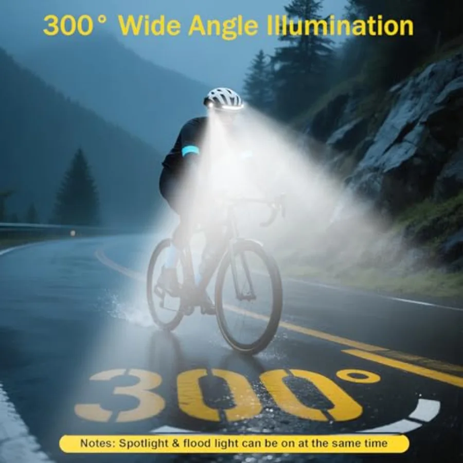 LED Headlamp Rechargeable, Head Lamp with Red Light 260°Wide Beam Headlight 8 Mode Waterproof Motion Sensor Head Torch Flashlig
