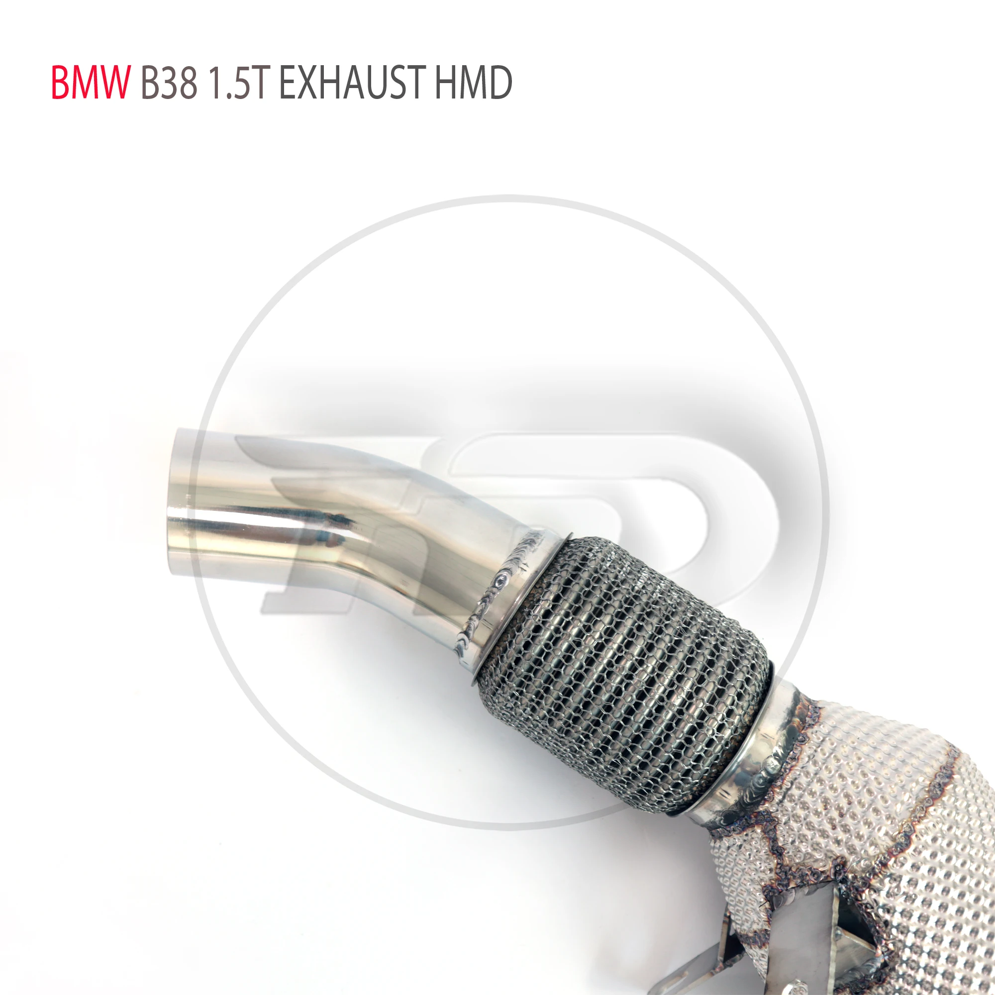 

High Quality Downpipe For BMW B38 1.5T Stainless Steel Exhaust System Heat Shield High Flow Performance Racing Pipe HMD