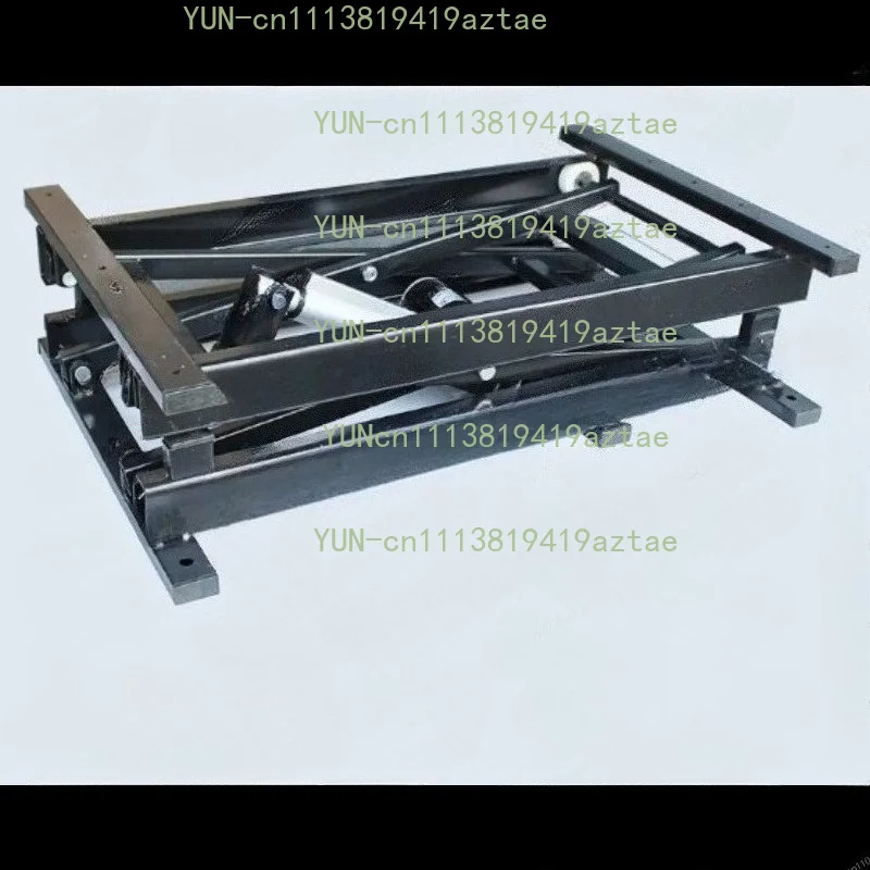 YBJ-300kg Multifunctional Electric Lifting Dining Table – 24V Wired Remote Control, Folding Iron Frame for Home & Office