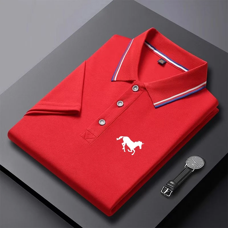 New Men's Half Sleeve Top Summer Casual Fashion Comfortable Polo Shirt Short Sleeve T-shirt image 6