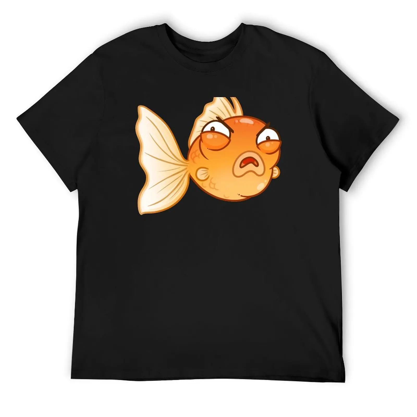 

Angry Goldfish T-Shirt summer top tops plus size tops summer tops t shirts for men cotton