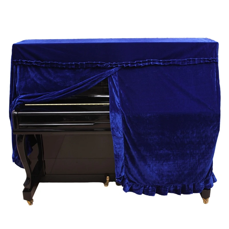 Three-Dimensional Piano Cover, Gold Velvet Piano Cover, Thick Piano Dust Cover, Grand Piano Cover