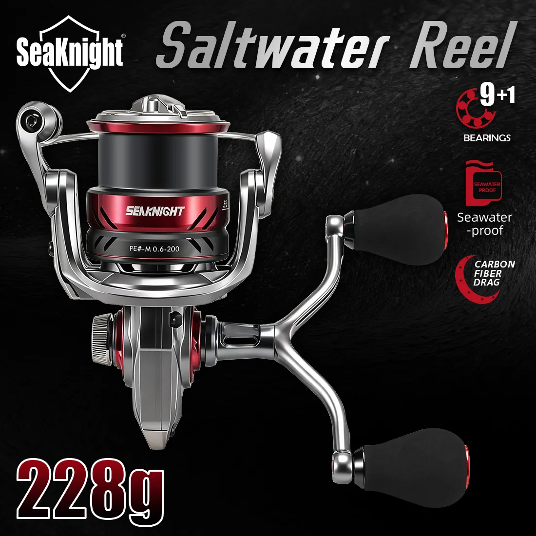 SeaKnight Бренд SLARDAR BB Series Спиннинговая рыболовная катушка Морская ловля кальмаров Морская коррозия с двойной ручкой Спиннинг с дизайном