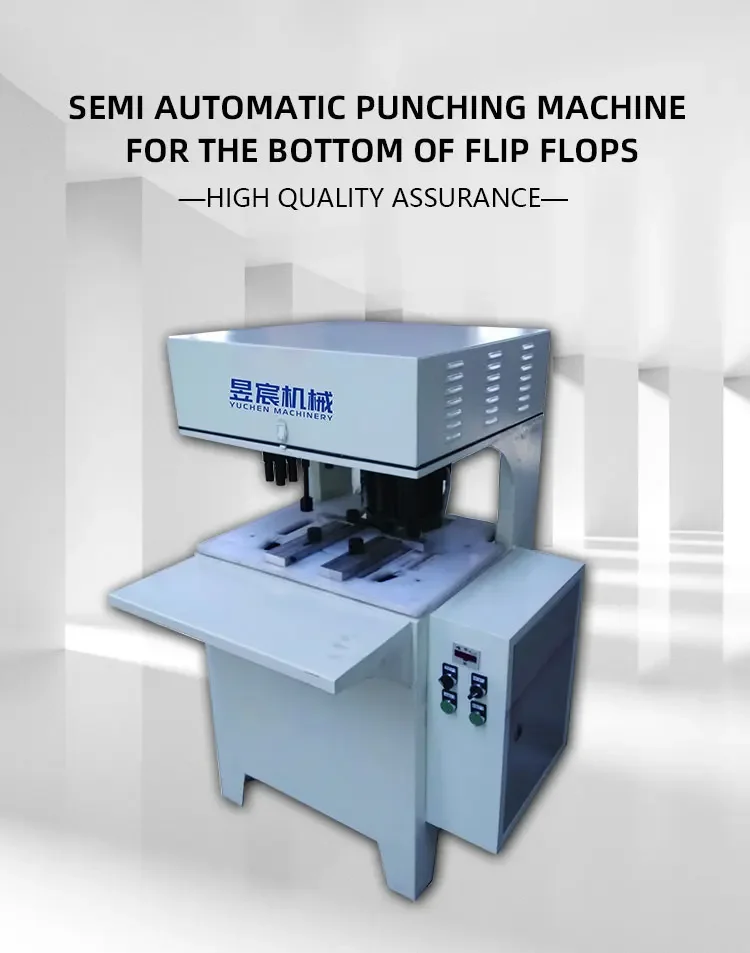 Semi automatic Flip Flop Sole Drilling Holes Making Machine Flip Flop Maker Machine