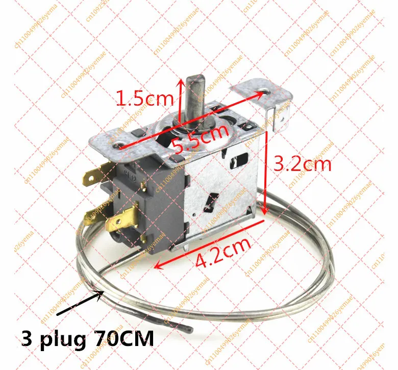 2/3 Pins Universal Refrigerator Thermostat WDF20 WDF20D Mechanical Temperature Control Switch for Fridge Freezer