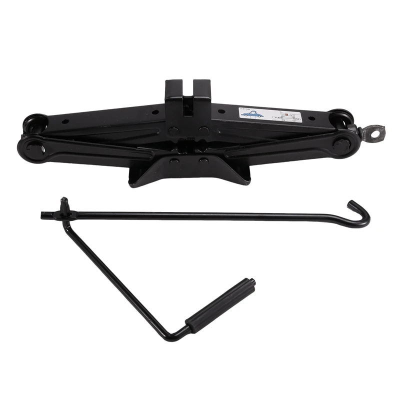 Car Scissor Jack 2 Ton (4000Lbs) Capacity Portable Steel Tire Jack With Handle Sedans Coupes Suvs Oversized Base Jack