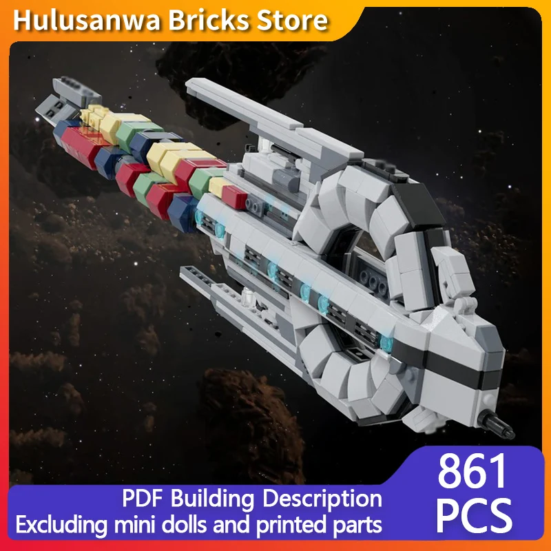 

Military Space Cruiser Model MOC Building Bricks War Equipment Modular Technology Gifts Holiday Assemble Children Toys Suit