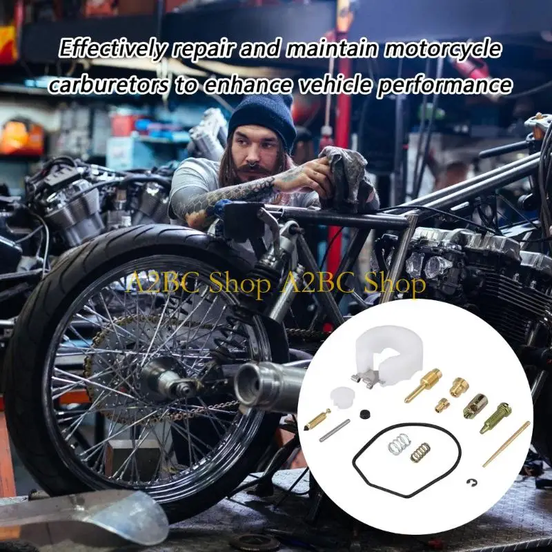 A2BC PHBN PHVA Repair Easy Installation Carburetor Rebuild Assembly Motorcycle Carburettor Parts Float Needle Valves Set