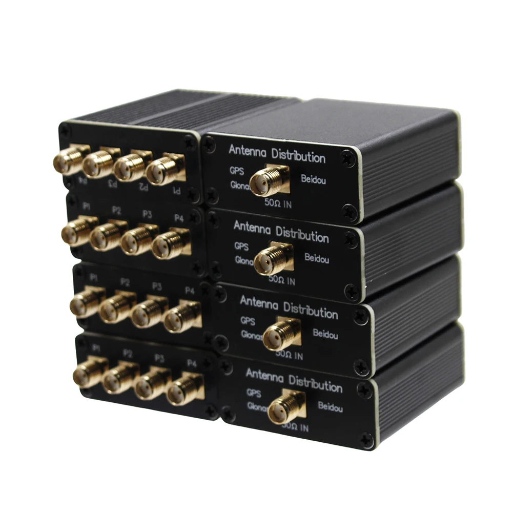 GPS Beidou Navigation Signal Splitter Power Splitter Device 1 to 4 Output Channels for Navigation System Antennas