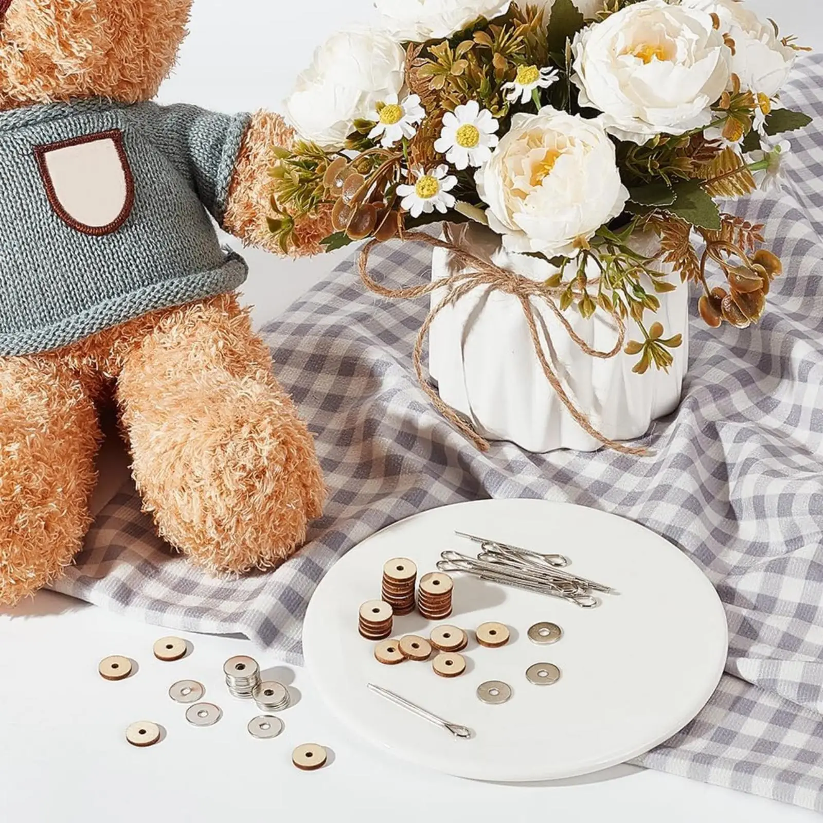 DIY Doll Joint Connector Accessories Plush Bear Making Supplies for Dollhouse Miniatures Repair