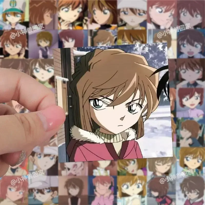 Haibara Ai Sticker Anime Waterproof Sticker 62 Piece Cute Student Stationery Children School Lovely Supplies Detective Conan