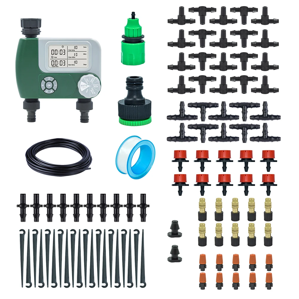 

20M Garden Watering System, Drip Irrigation Kits for Plants, Saving Water Automatic Irrigation Equipment for Patio Lawn