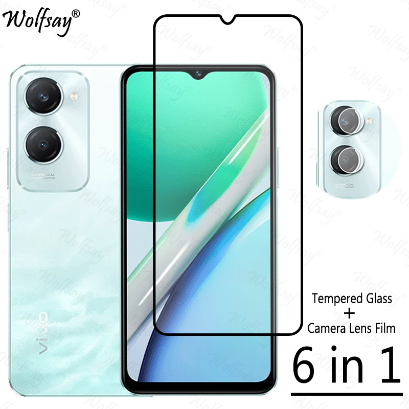 Full Cover Tempered Glass For Vivo Y18 Screen Protector For Vivo Y18 Y 18 Screen Glass Lens Film For Vivo Y18 Glass 6.56 inch