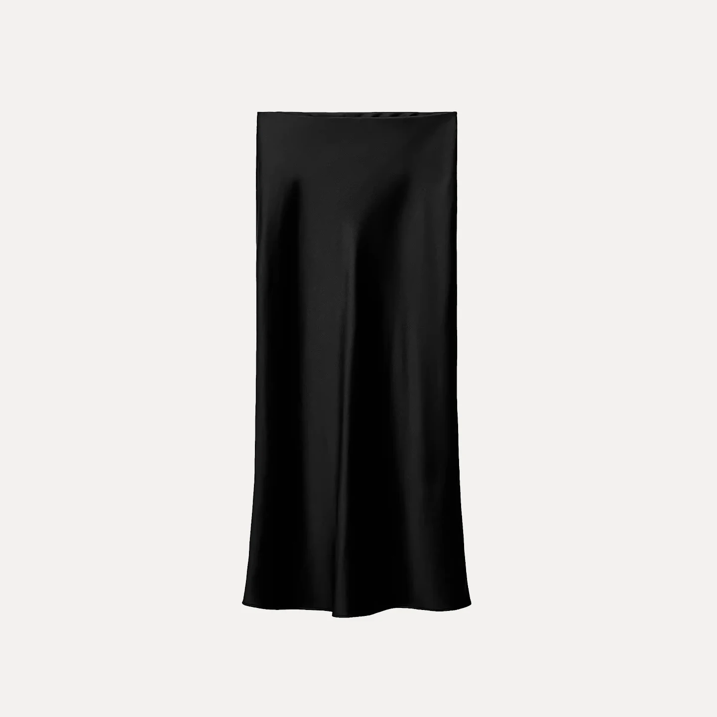 Gonna longuette dritta con trama in raso di seta Faion da donna Semplice Sle Autunno Nuovo arrivo Gonna a trapezio a vita alta Abbigliamento casual