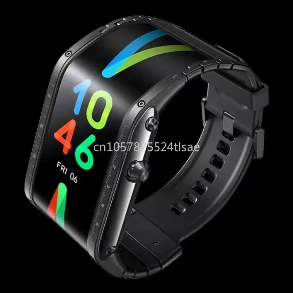 Bluetooth Uomo Donna Orologio Nubia Alpha SmartWatch Display Flessibile 4G Internet Phone Rilevamento Della Frequenza Cardiaca