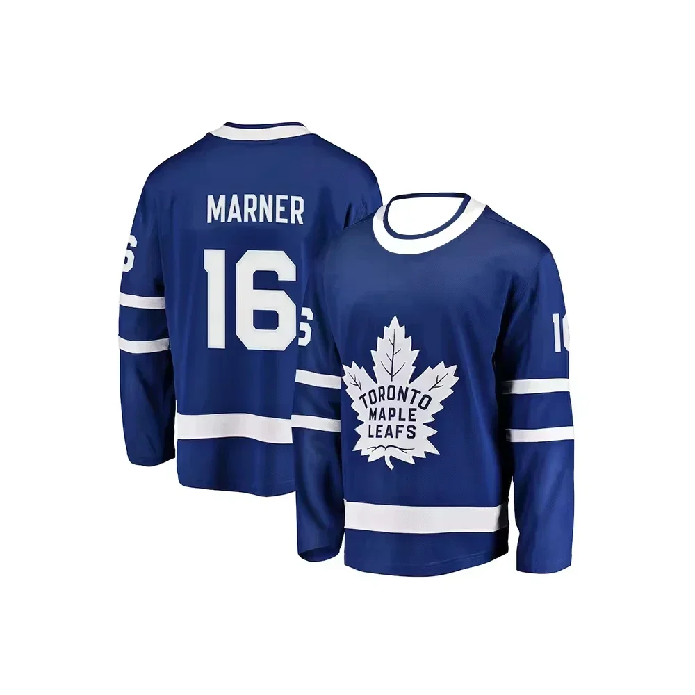 Toronto Ice Hockey Maple Leaf No.34 Long Sleeve T-shirt Men's Sport Training Jersey Breathable Casual Women Tee Kids Clothing image 6