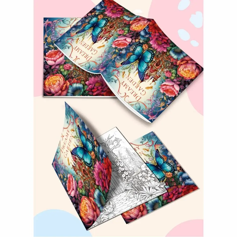 20 sheets Paper Coloring Book Multi Theme Van Gogh style Doodles Book Graffiti Montessori Drawing Office & School Supplies