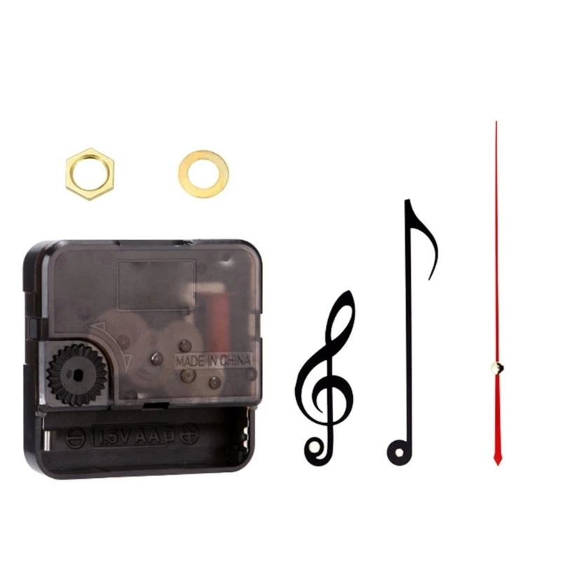 

Quartzs Clock Mechanism with Music Note Fork Hands for Wall Clock Repair Parts