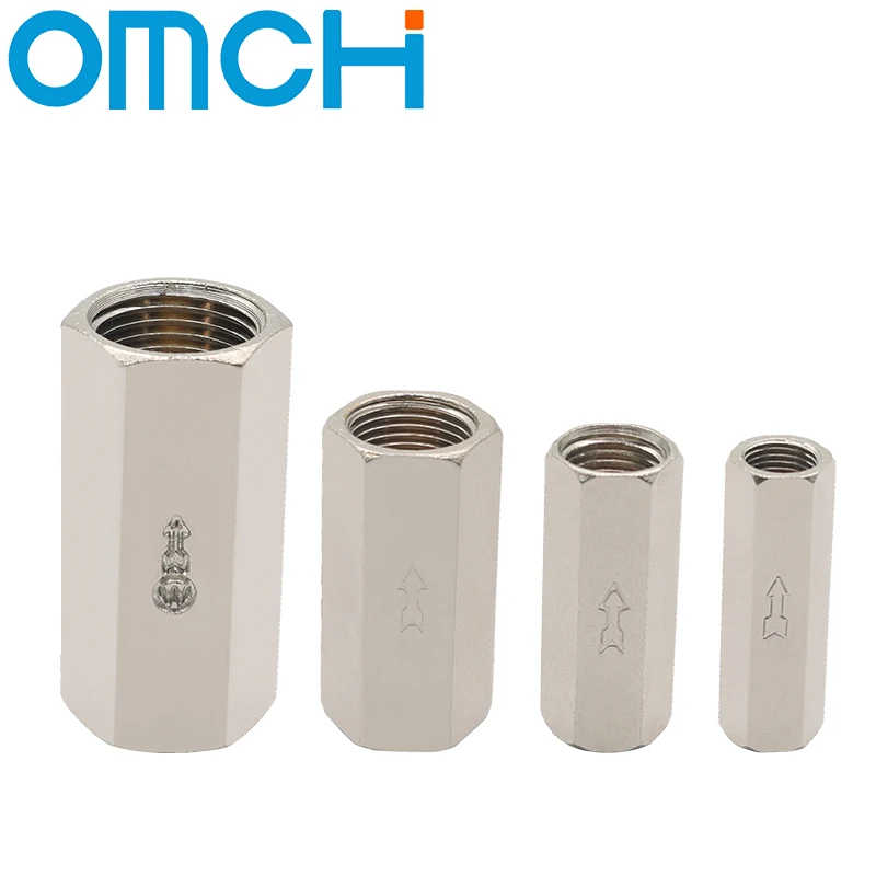 CV Pneumatic Check Valve Control Valve Air Valve 1/8 1/4 3/8 1/2 3/4 BSP Internal Threaded Brass Pneumatic One-Way Check Valve