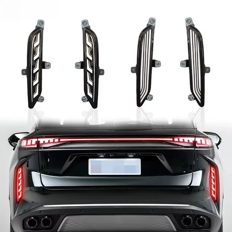 

For OMODA C9 for Exeed RX 2022 2023 2024 2025 Car Led Rear Bumper Light Reflector DRL Dynamic Turn Signal Driving Brake Lights