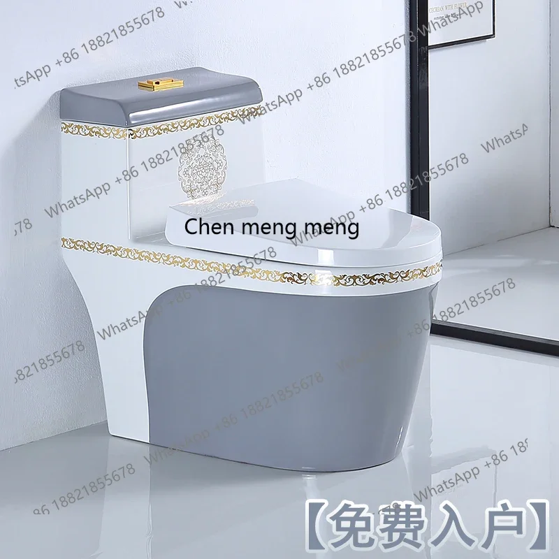 YL Household ceramic siphon super whirlpool toilet one-piece silent deodorant drainage toilet
