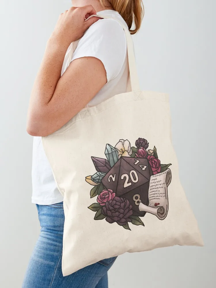 

Warlock Class D20 - Tabletop Gaming Dice Tote Bag Reusable bags Canvas handbag eco pack