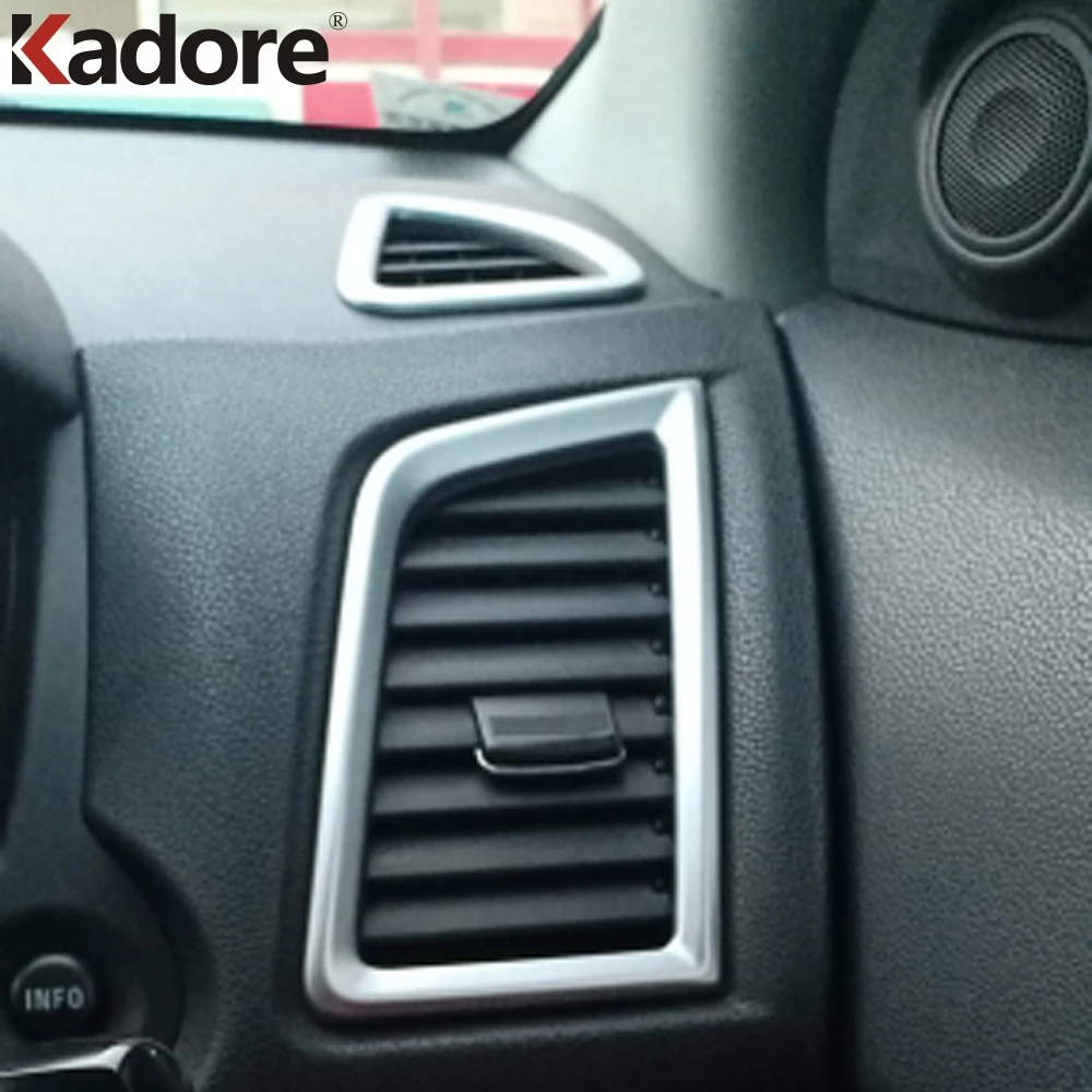 Car Front Air Condition Vent Outlet Cover Trim For Mitsubishi ASX 2011 2012 2013 2014 2015 Matte Decoration Interior Accessories