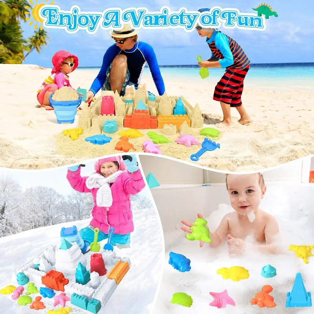 18-20-22-26pcs-multicolor-beach-set-mixed-shape-sand-model-sand-bucket-set-collapsible-sand-bucket-shovels-travel-sand