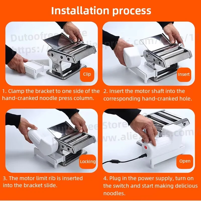 Mesin Pembuat Mie Manual Universal untuk Pembuat Pasta, Mesin Pembuat Mie Listrik Otomatis DIY, Alat Pembuat Kulit Pangsit Listrik