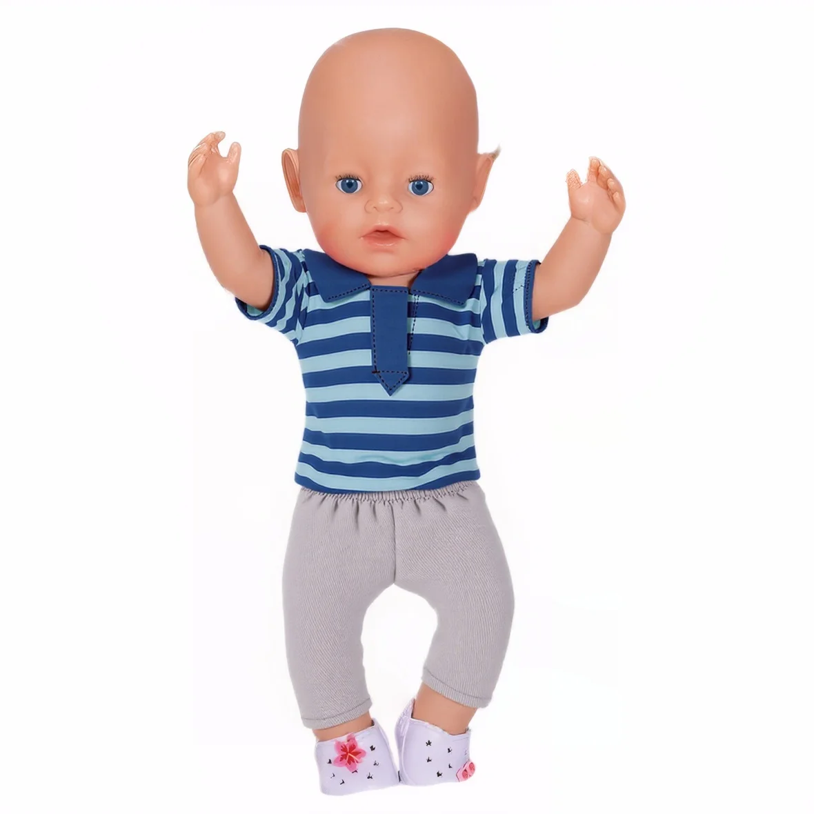 ولد الطفل ملابس دمى الزي الدب طباعة ملابس منزلية غير رسمية ل 43 سنتيمتر الطفل تولد من جديد لوجان بوي الدمى ، جيلنا اكسسوارات اللعب