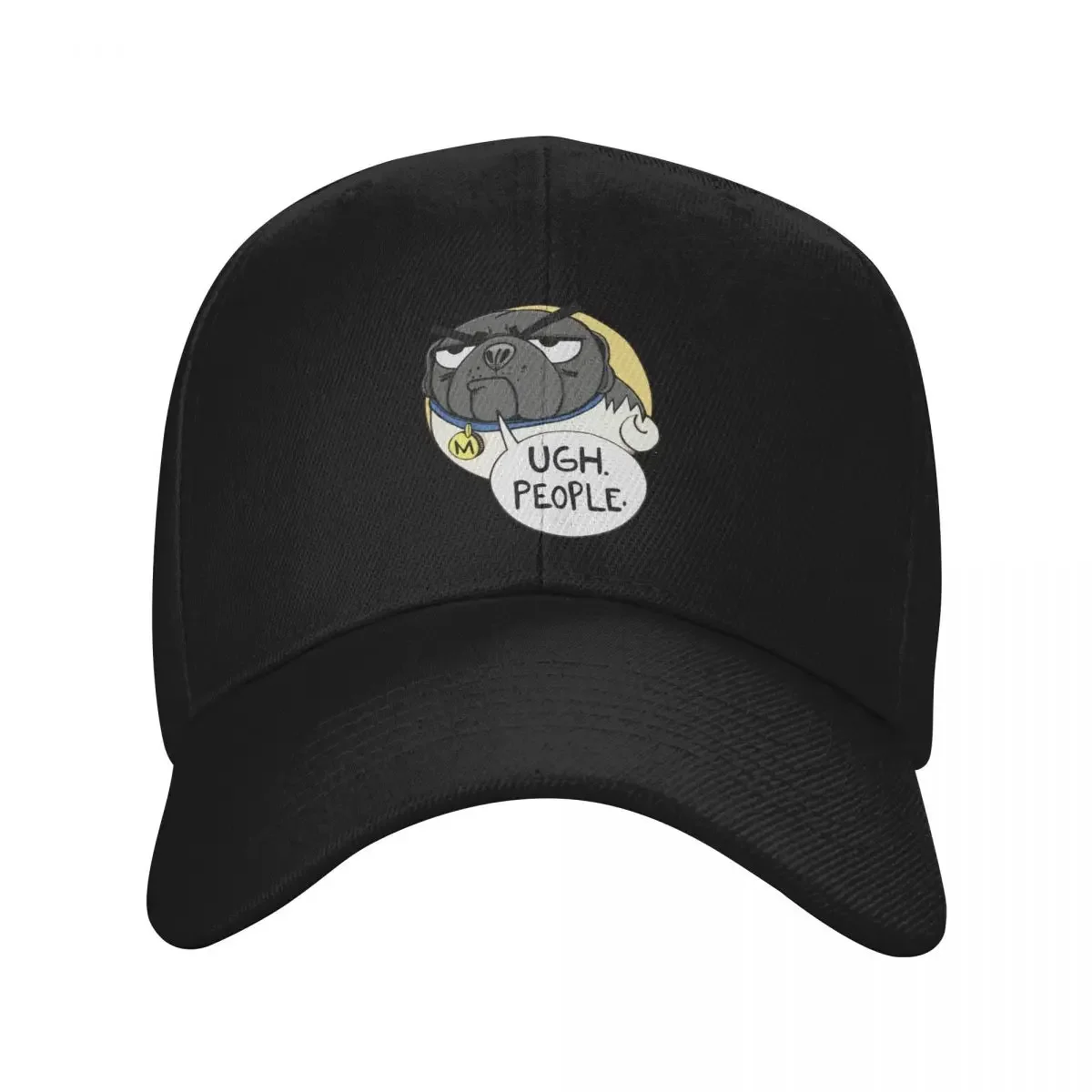 

Ugh. People. -Miserable Mister Max the Pug Baseball Cap Luxury Cap Kids Hat |-F-| dad hat Women's Beach Outlet 2025 Men's