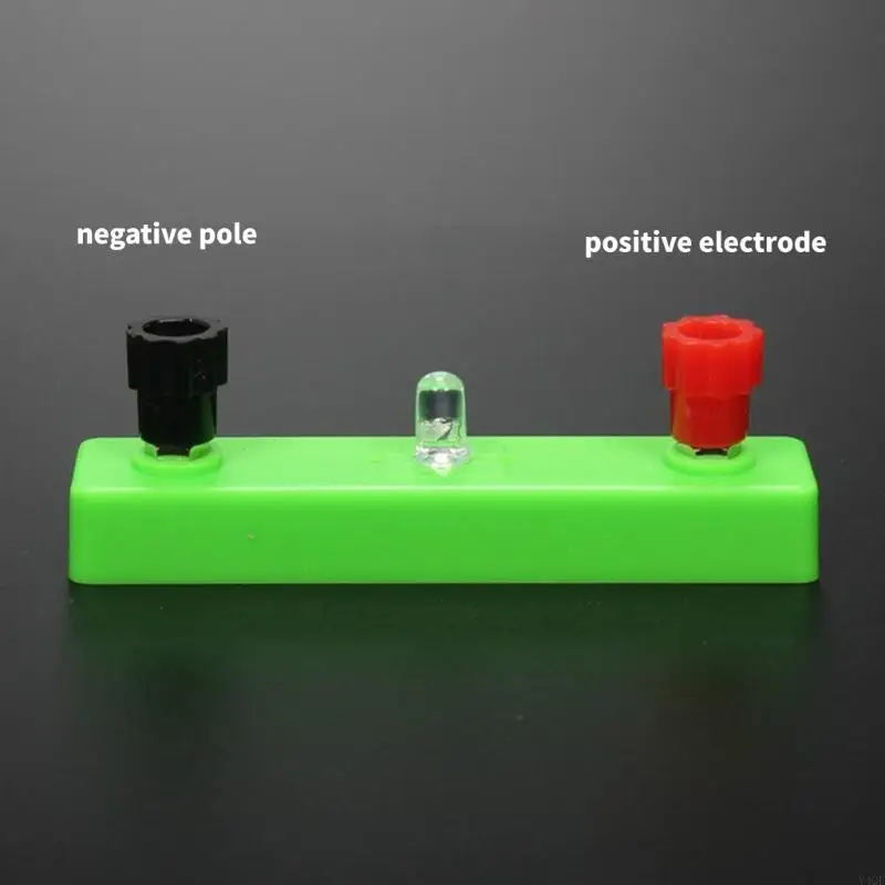 Perangkat Eksperimen Listrik Fisika Y4QF dengan Lampu LED Hands Hands On LED Light Eksperimen Props LED Light Emitting Dioda