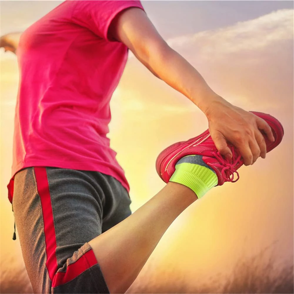 

Athletic Ankle Socks for Men Women Arch Ankle Support Breathable Elastic for Running Cycling Fitness Low Cut Sports Crew Socks