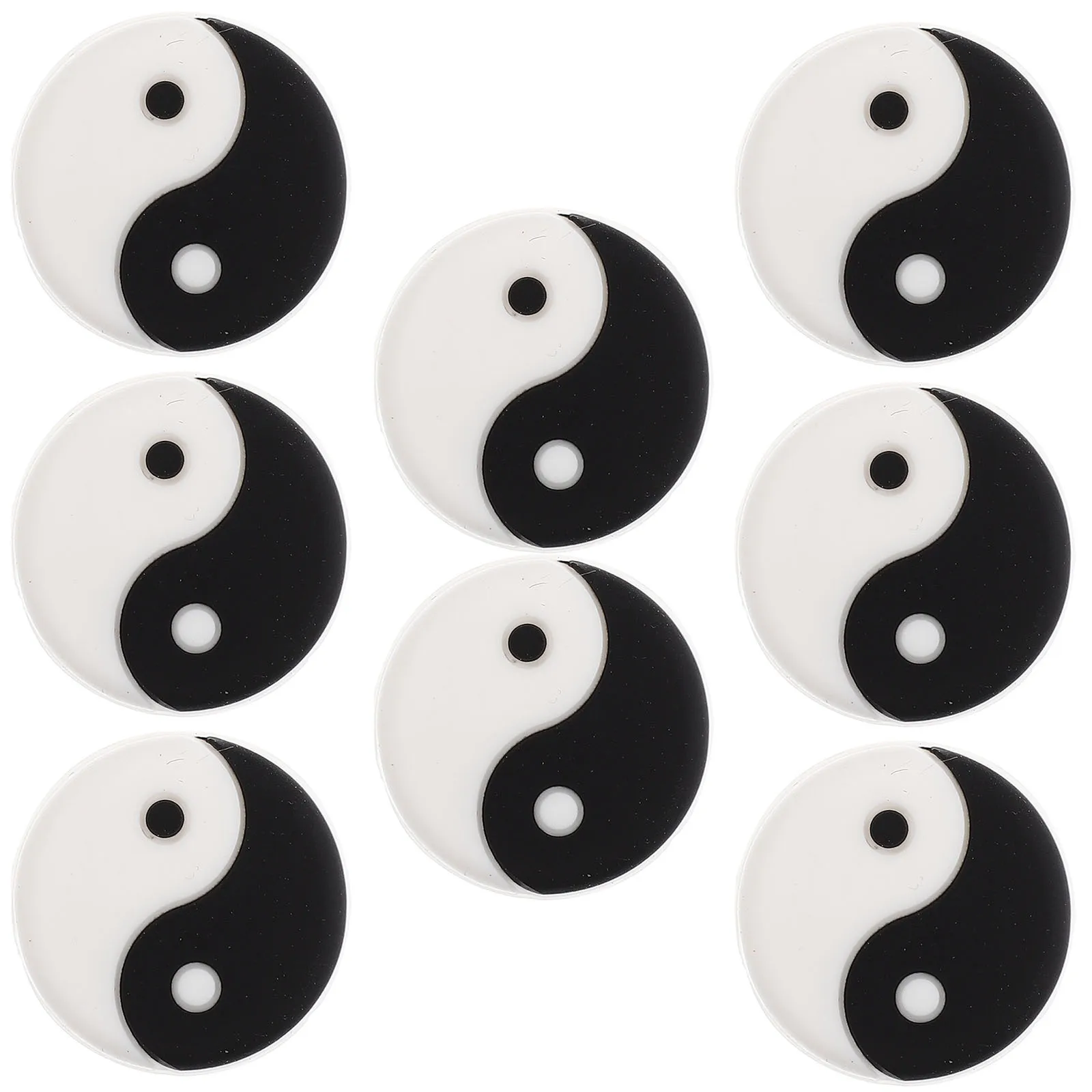 8Pcs Silicone Tennis Racket Shock Absorbers Dampening Insert for Vibration Reduction Reliable Grip Stability Gear