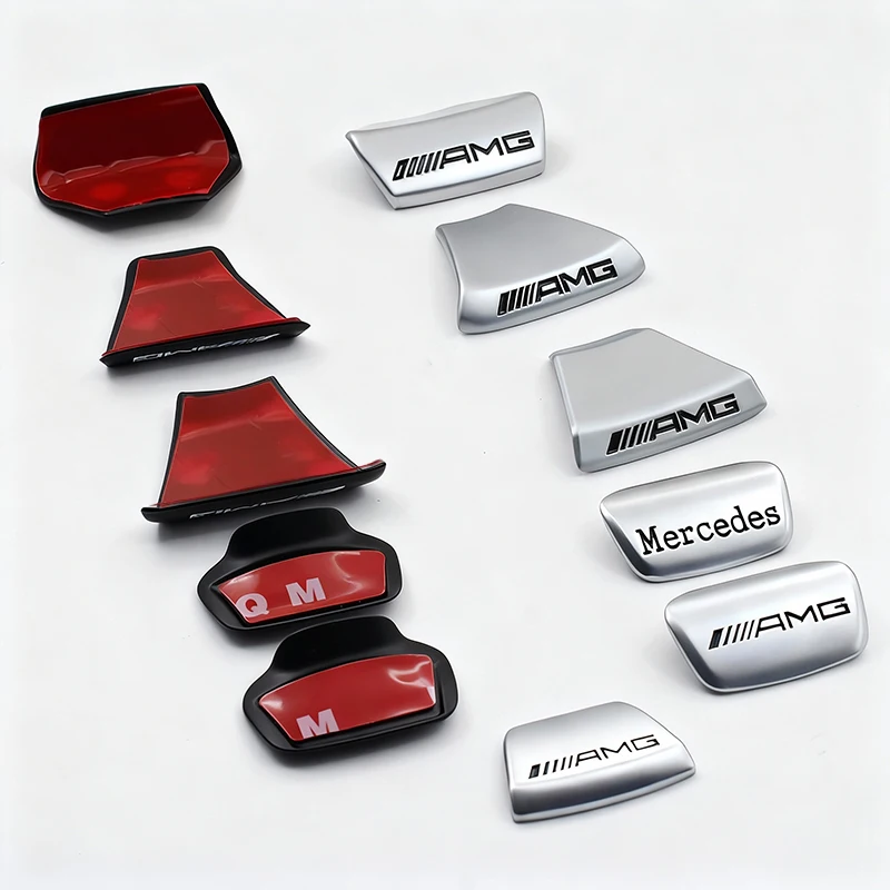 AMG Steering Wheel Badge Sticker Car Interior Logo Emblem Decoration For Mercedes Benz GLC GLA GLB GLE GLS CLA W204 W205 W203 W1 view 3
