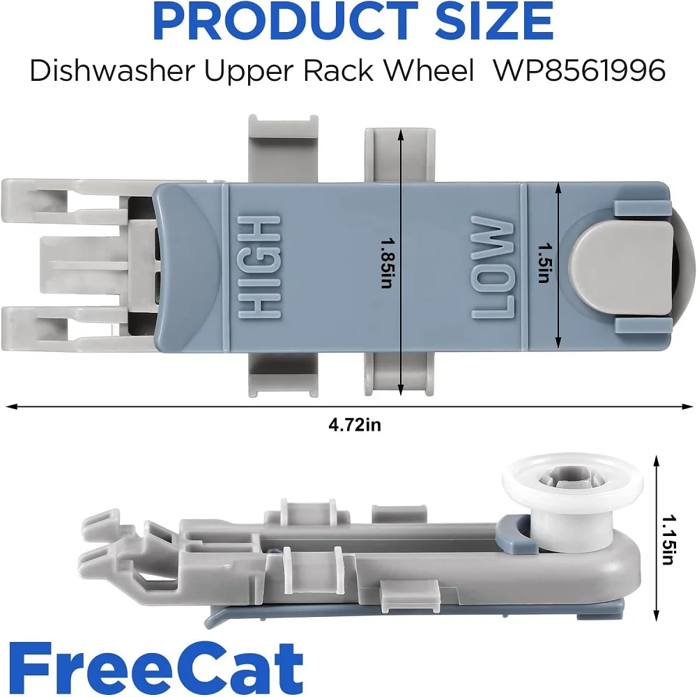W11157084 8561996 Dishwasher Rack Wheels (4-Pack) Compatible with Kenmore Maytag Whirlpool AP6285708 WP8561996