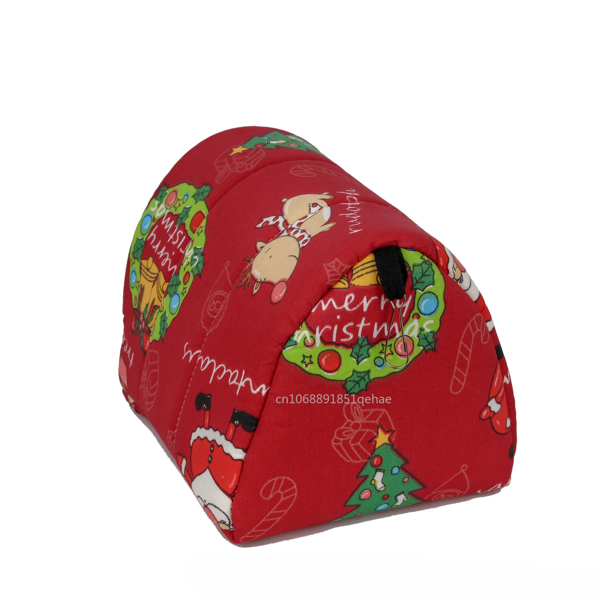 1pc Nette Druck Vogel Bett Mini Käfig Kaninchen Eichhörnchen Matte Meerschweinchen Nest Hamster Haus Kleine Tier Schlafen Bett haustier Hängen Käfig – Detail 15