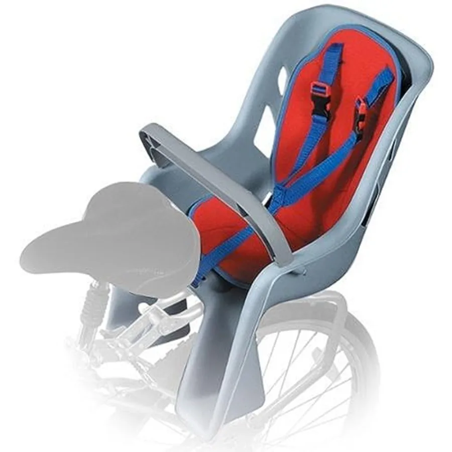 

Rear Mount Child Bike Seat — 5-Point Harness Spoke Guard Fits 26 27 in Bikes Up to 40 lbs Ages 1+